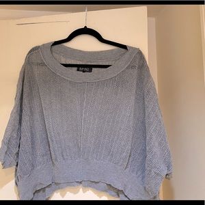 Cropped cotton sweater